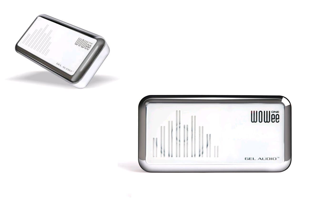 WOWee One Power Bass Portable Speaker for iPad, iPhone, MP3 Players, Laptops, Mobile Phones, and Personal Game Systems (White with Silver)