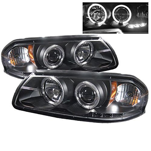Spyder Auto :: PRO-YD-CHIP00-HL-BK Chevy Impala 00-05 Projector Headlights - LED Halo - LED ( Replaceable LEDs ) - Black - High H1 (Included) - Low H1 (Included)