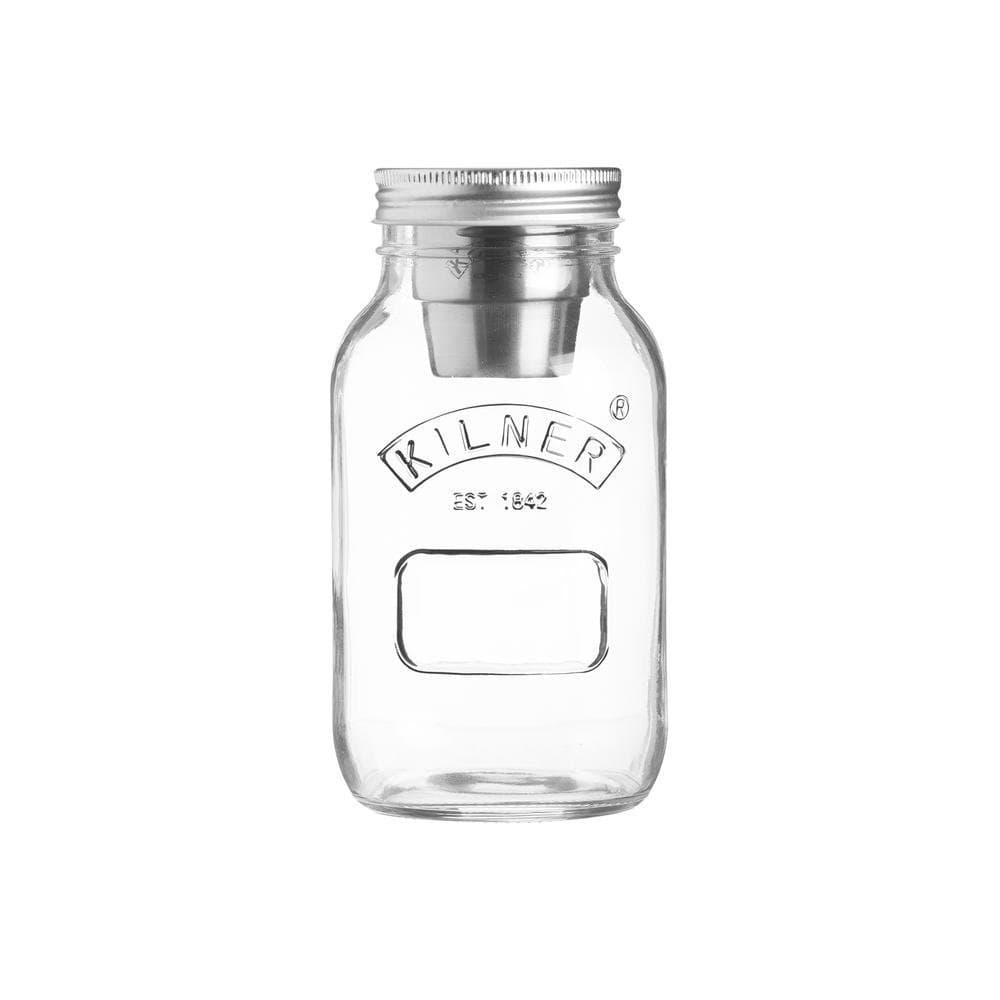 Kilner On The Go Lunchbox Salad Jar with Dressing Cup, 1L