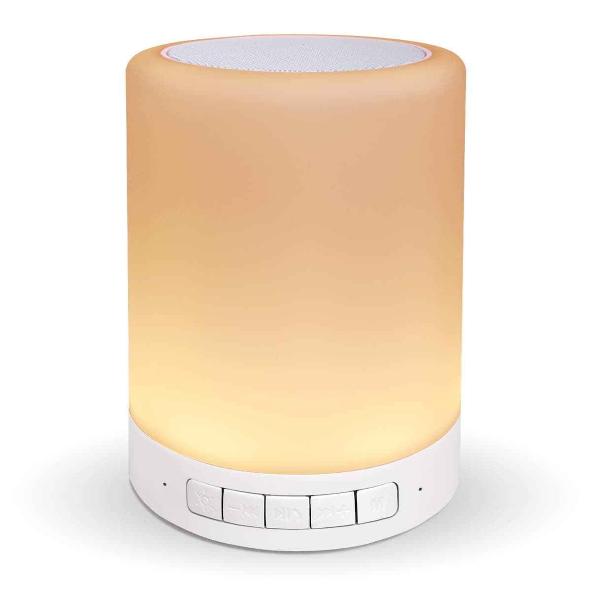 Tabooh Portable RGB LED Touch Dimmable Mood Lamp Speaker, USB Rechargeable, 6 Colour Changing, Wireless Connection, Plastic, Metal, Glass, Multicolor