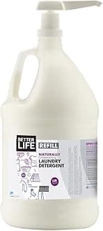 Laundry Unscented Better Life Natural Plant Based 4X Concentrated Laundry Detergent With Pump Unscented 128 Ounces Sulfate Free & Color Safe 2423B, 2423B