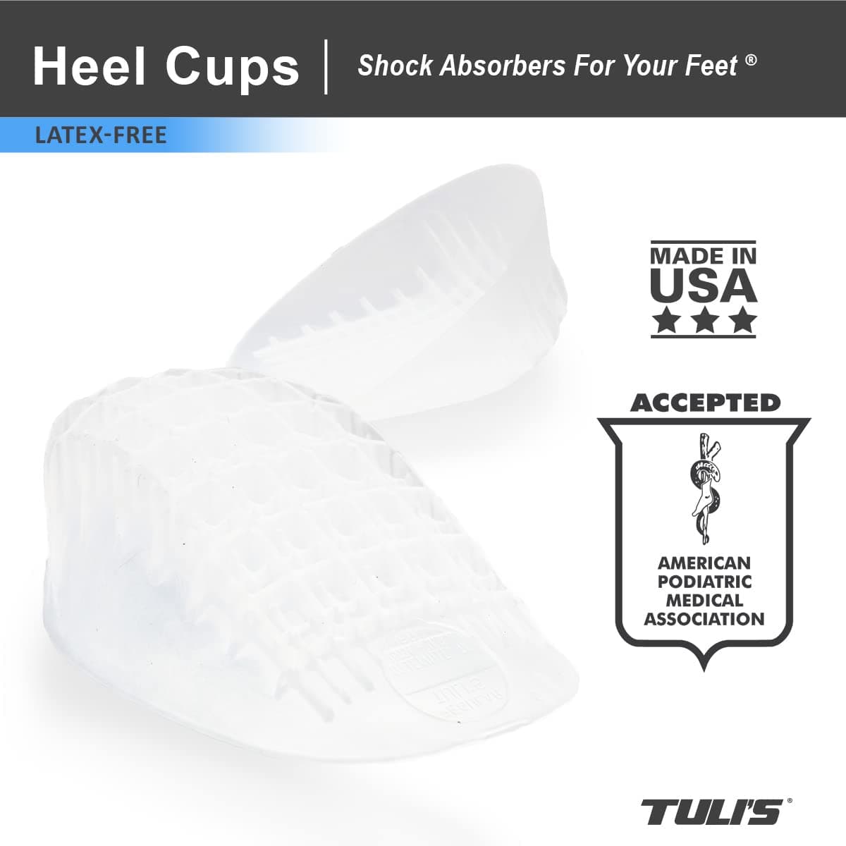 Tuligel Gel Heel Cup Heavy - Regular (pair) (並行輸入品)