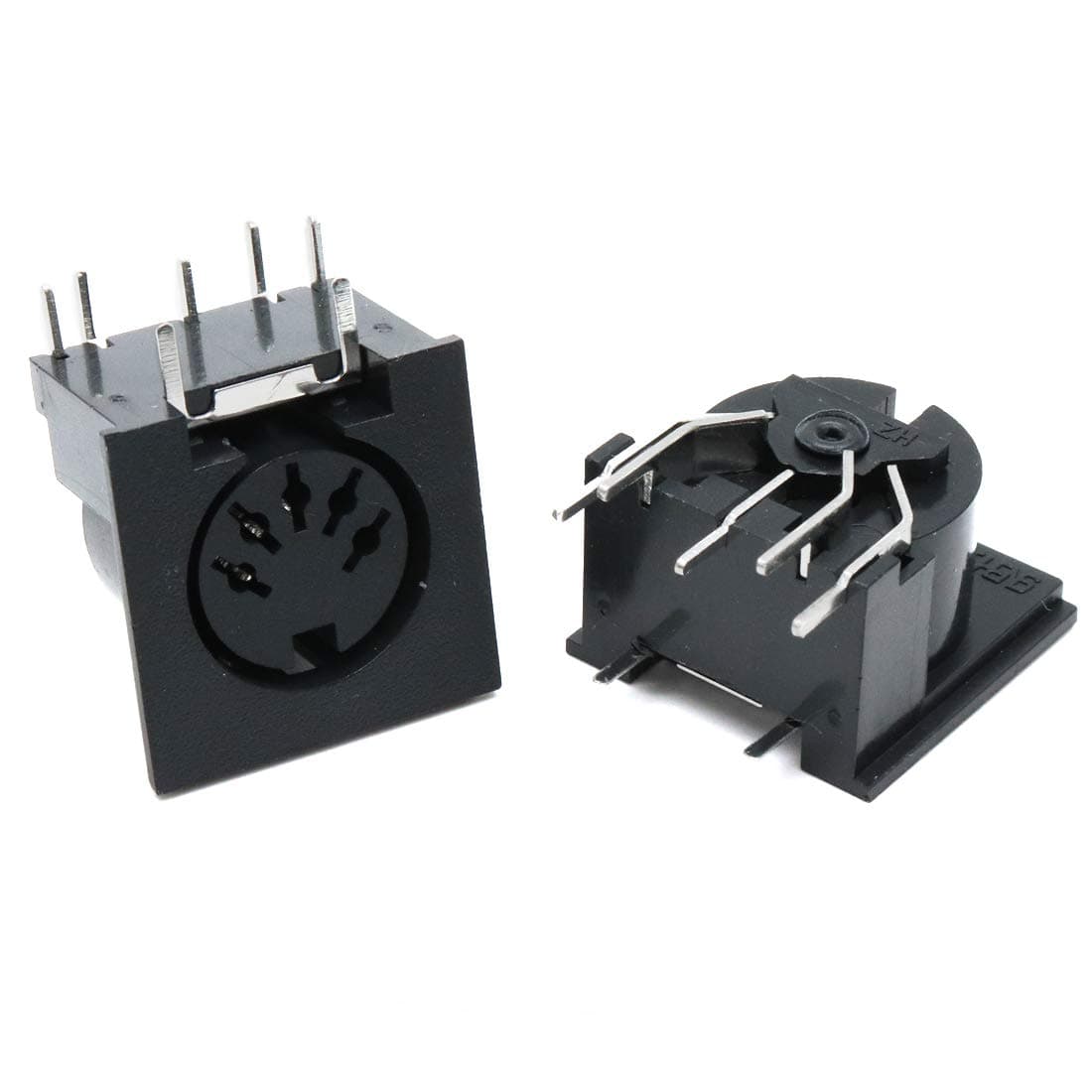 Xiaoyztan 5 Pin DIN Female Chassis Connector Socket, Panel Mount & PCB Mount DIN 5 Female Audio Video Jack Connector for TV LCD Monitor Computer, 10 Pcs