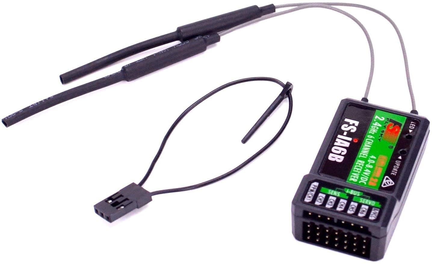 FS-iA6B Receiver 2.4G 6CH with Double Antenna Compatible Flysky i6 FSI6X i10 Transmitter Remote Control