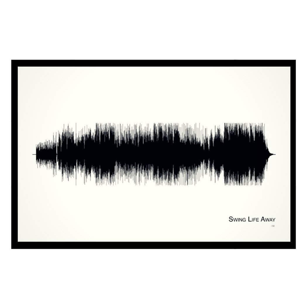 Swing Life Away - 11x17 Framed Soundwave print
