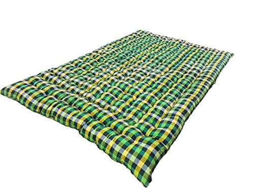 Rajasthan Handloom Soft Cotton Single Size Mattress (1-Sleeping Capacity , Multicolour , Large)