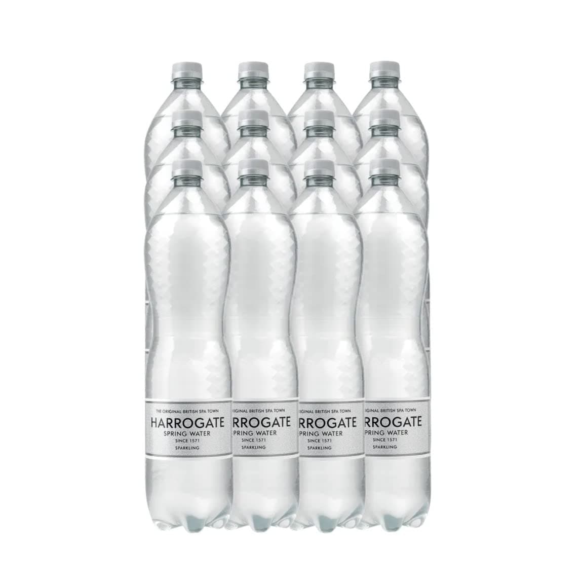 Harrogate Spring Bottled Water Sparkling 1.5L PET Silver Label/Cap (Pack of 12) P150122C