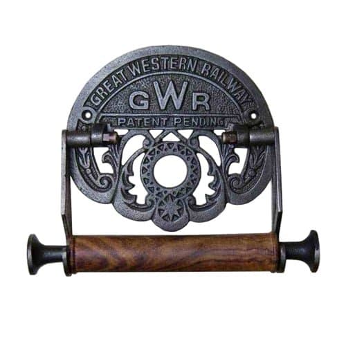 Cast Antique Iron Toilet Roll Holder GWR