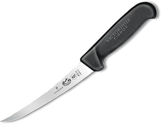 Victorinox 5660315 Fibrox Boning Knife Narrow Curved 15cm Stainless Steel Blade