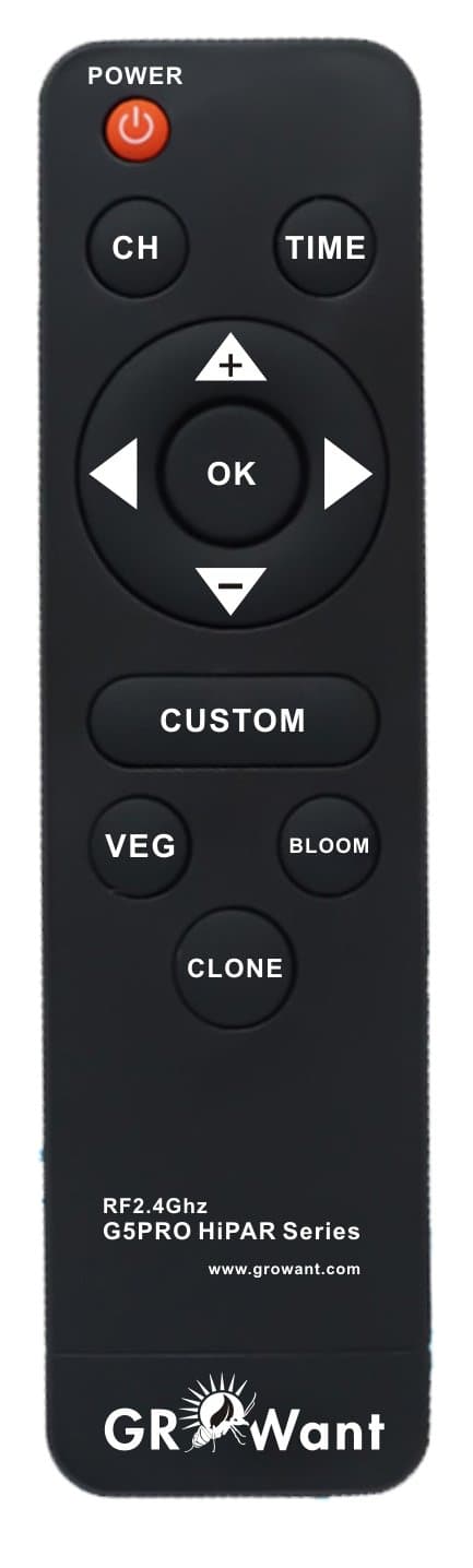 GROWant Samrt LED Grow Lights OSRAM Full Spectrum with UV & IR for Indoor Plants Veg and Flowering (Remote Controller, Black)