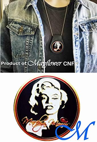 Mayflower CNF Coin &Leather Holder - Marilyn Monroe Forever Challenge Coin, Rare - Collectable