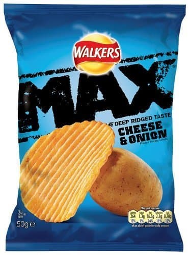 Walkers Max Crisps (50gx24) (Cheese & Onion)