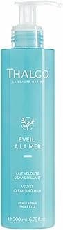 - Thalgo Velvet Cleansing Milk - Gentle Cleansing Milk with Castor and Grape Seed Oils for Soft, Soothed, and Nourished Skin - 200ml