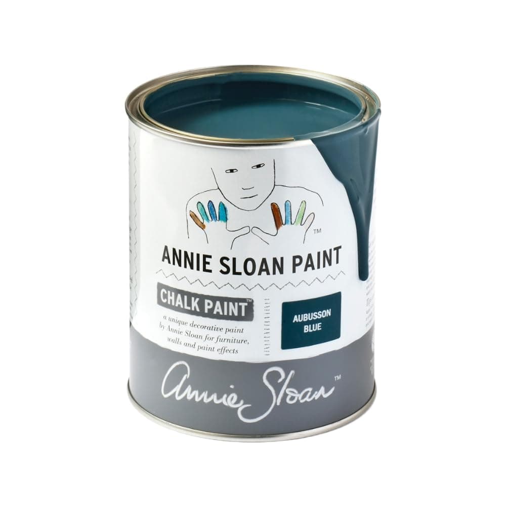 Chalk Paint® (Aubusson Blue, 1 Litre/33.8 Fl Oz) a unique decorative paint for furniture, cabinets and home décor with no sanding or priming