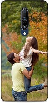 Polycarbonate Customised Mobile Back Case for Oneplus 7 Pro (Own Photo with Frame, Name, Text, Font, Color), 3D Printed Hard Mobile Back Cover for Oneplus 7 Pro, Multicolor