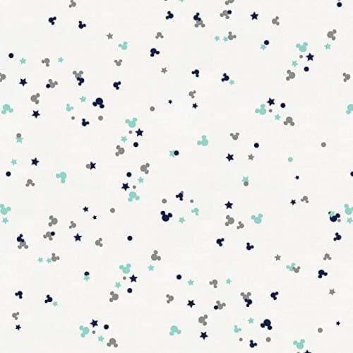 Disney Navy and Mint Mickey Confetti Fabric
