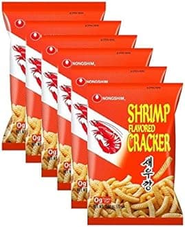 Nongshim Shrimp Flavoured Cracker- 75g (Pack of 6) (Imported)