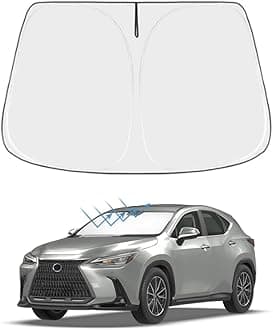 Front Windshield Sun Shade Custom Fit Compatible for ES300h ES350 ES250 2018-2020 Sunshade Foldable UV Ray Reflector Sun Visor Protector Accessories Shield Cover Reflective (for ES 2018-2020)