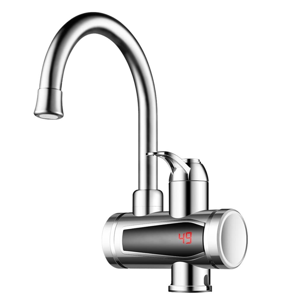 PARAMITA Rapid Electric Water Heater LED Temperature Display Heating Faucet for Kitchen and Bathroom (Water Heater)