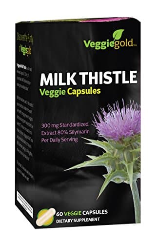 VeggieGold Milk Thistle Veggie Capsules, 60 Count