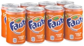 Fanta Soft Drink Mini-Can, Orange, 7.5 oz