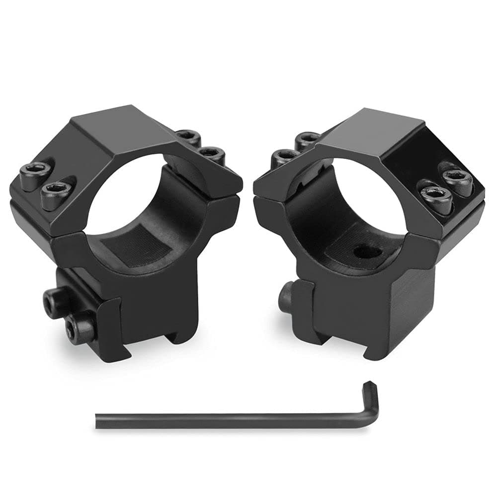 1" Scope Mount Rings Medium Profile for 11mm Dovetail Rails,2Pcs