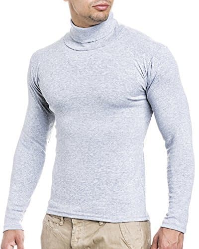 Wilusa Men's Plain TurtleneckJumper