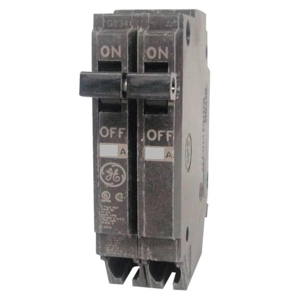 ABB Q-Line® THQP245 Circuit Breaker • 1-Inch 45 Amp Double-Pole Breaker • 120/240 VAC • 10 KAIC • Plug-On Breaker for Load Centers • ANSI Certified and CSA and UL Listed