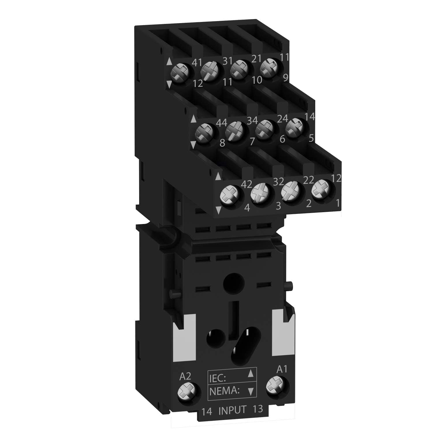 Schneider Electric14 Pin Zelio Relay Base 10A Rxze2S114M Simple Socket Separate Contact Din Rail Mountable Sockets