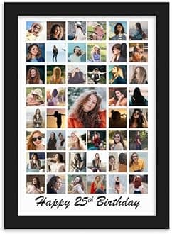 One Pinch Personalized Family Photo Collage Frame, Anniversary Photo Collage Gift, Wedding Gift, Gift For Friend, Birthday Gift, Valentine's day Gift(10x15)