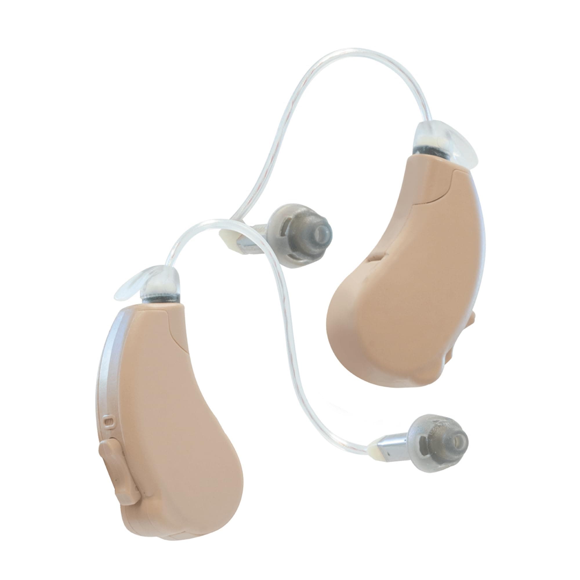 Lucid Hearing Engage Premium OTC Hearing Aids, Beige - iPhone Compatible - For Adults with Mild to Moderate Hearing Loss - Includes Bluetooth, App Controls & Speaker