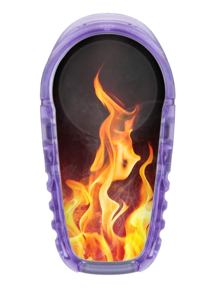 2X Flames - Sticker Skin for Dexcom G6 Transmitter