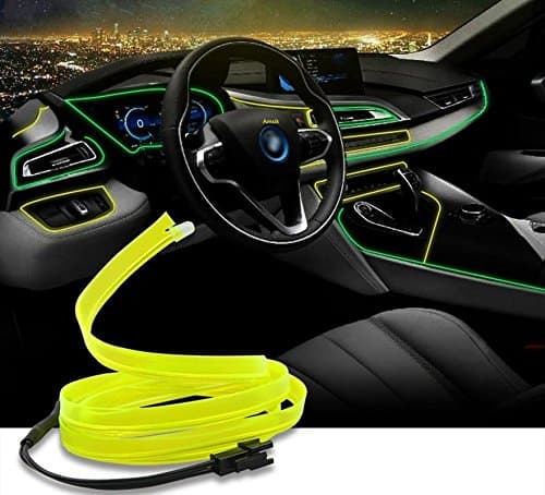 Amsik�Dashboard Interior LED Light Glow Strip Neon Strip Light 5 Meters for Maruti Suzuki Ciaz