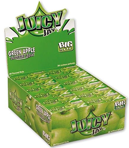 Juicy Jay Rolling Paper Green Apple Rolls 24