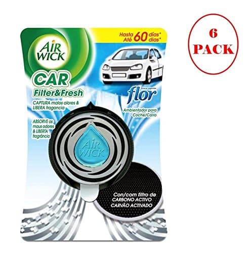 Flor Air Wick Car Filter & Fresh Pack of 6