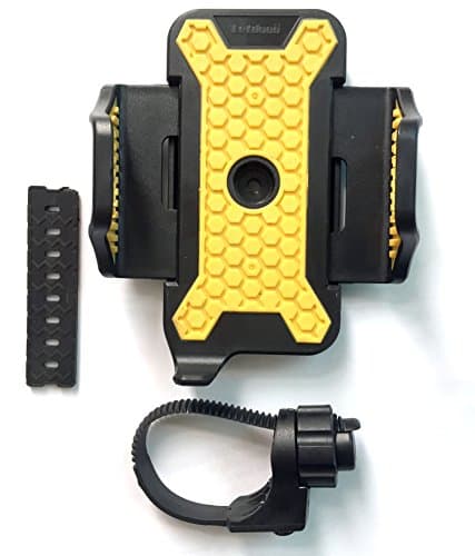 ECHOMAN Universal Bike Handlebar Mount Adjustable Mountain 360 Degrees Rotating Motorcycle Bicycle MTB Dual Grip Clip Holder Stand Cradle for (4.0 to 5.7 inch) Mobile Cell Phone iPhone 6 Plus/6/5/5S