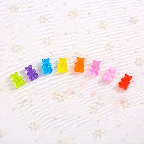 20 pcs Resin Candy Gummy Bear Beads for DIY Brooch Earring Decoration Mobile Phone case Accessories
