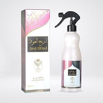 Almas Perfumes Arej Al Oud Air Freshener - 480 ML 16.9FL.OZ of Fabric spray - Natural Aged Oud Scent - Odor Fighting Room Spray - long lasting Aroma for home