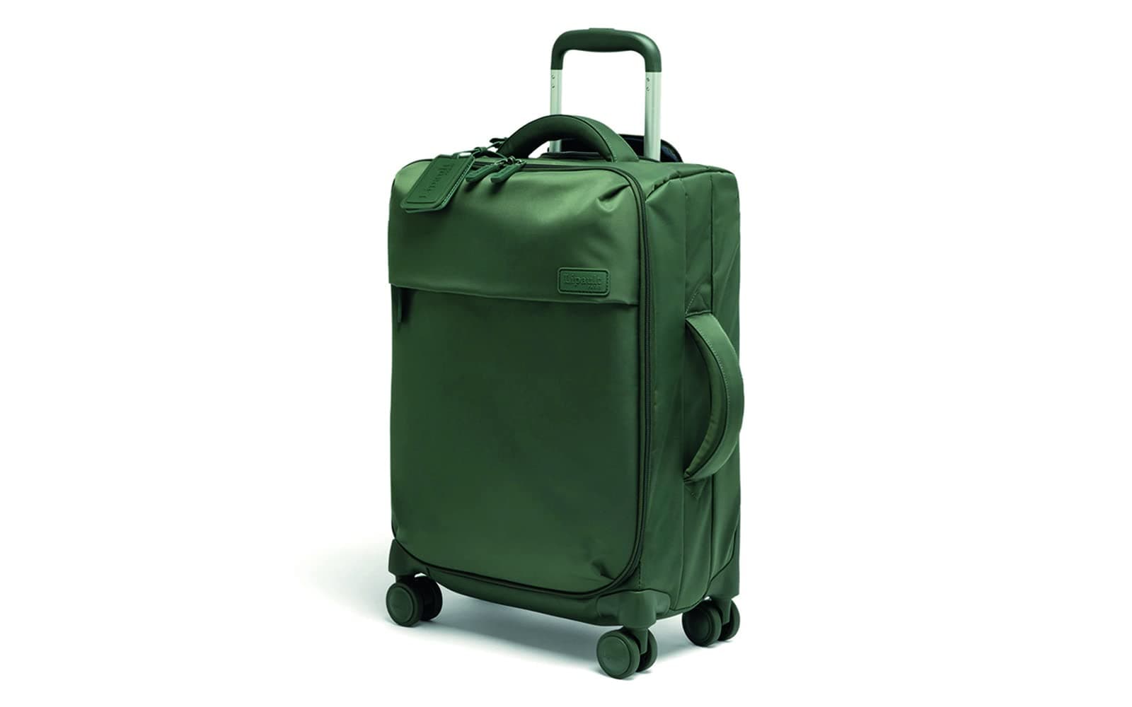 LipaultKhaki Cabin Suitcase, 21x35x55cm, 4-Wheel Spinner, Telescopic Handle Polyester, Pad Lock, Explore Our Product Range