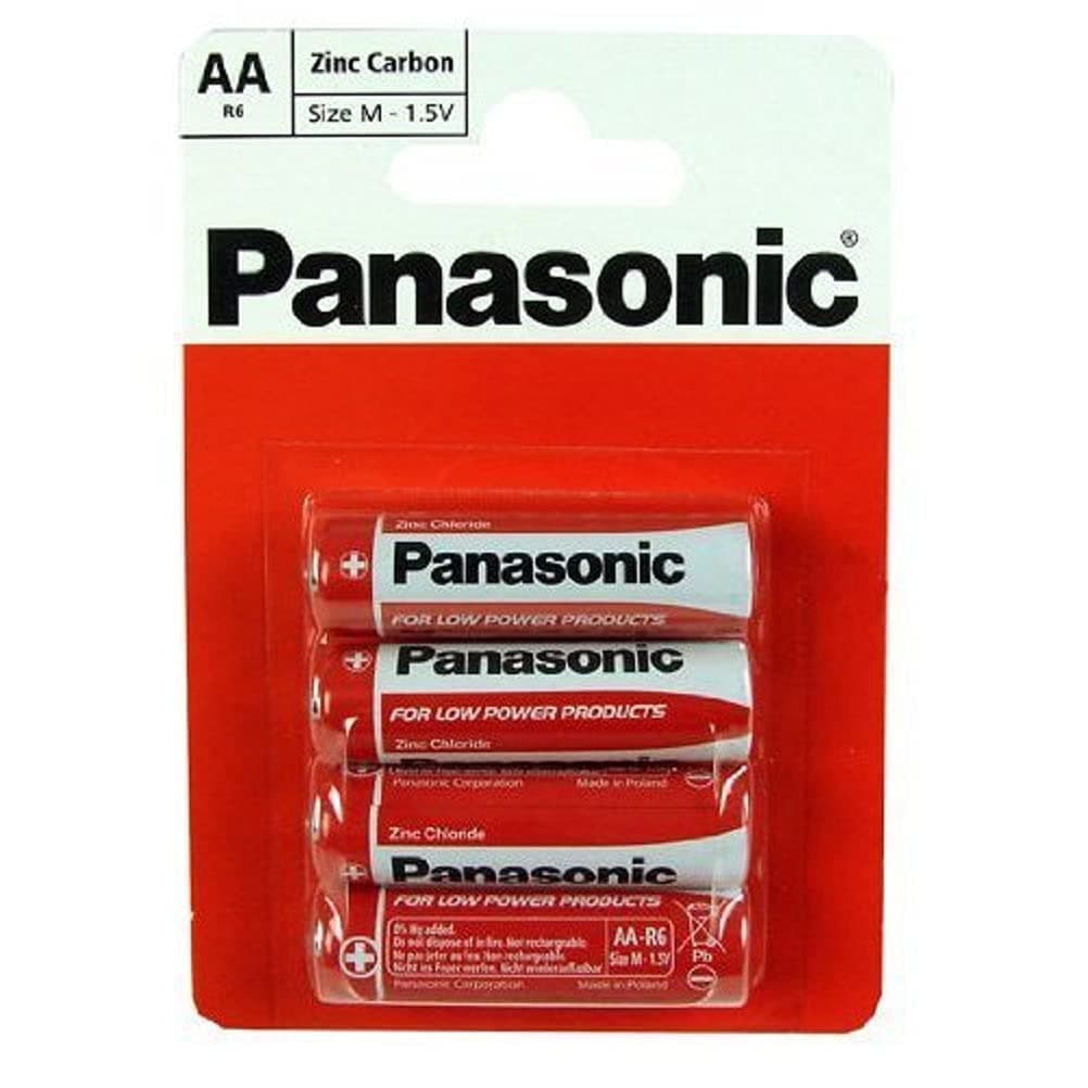 Aa Pack Of 4 Zinc Carbon Batteries