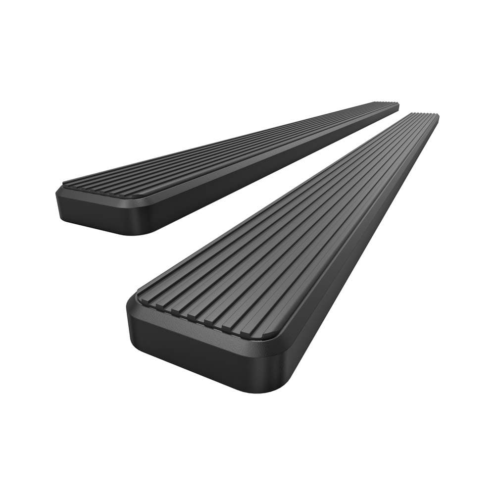 APS Running Boards 6in Matte Black Compatible with Jeep Grand Cherokee 2011-2021 (Include 22 WK)(Exclude Limited X & High Altitude & Summit & SRT & SRT8 & Trackhawk & Trailhawk) Stainless Steel Steps
