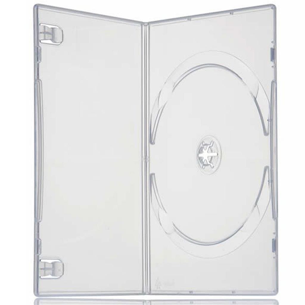 Four Square Media25 X Single Slimline DVD Clear Case 7mm Spine - Pack of 25