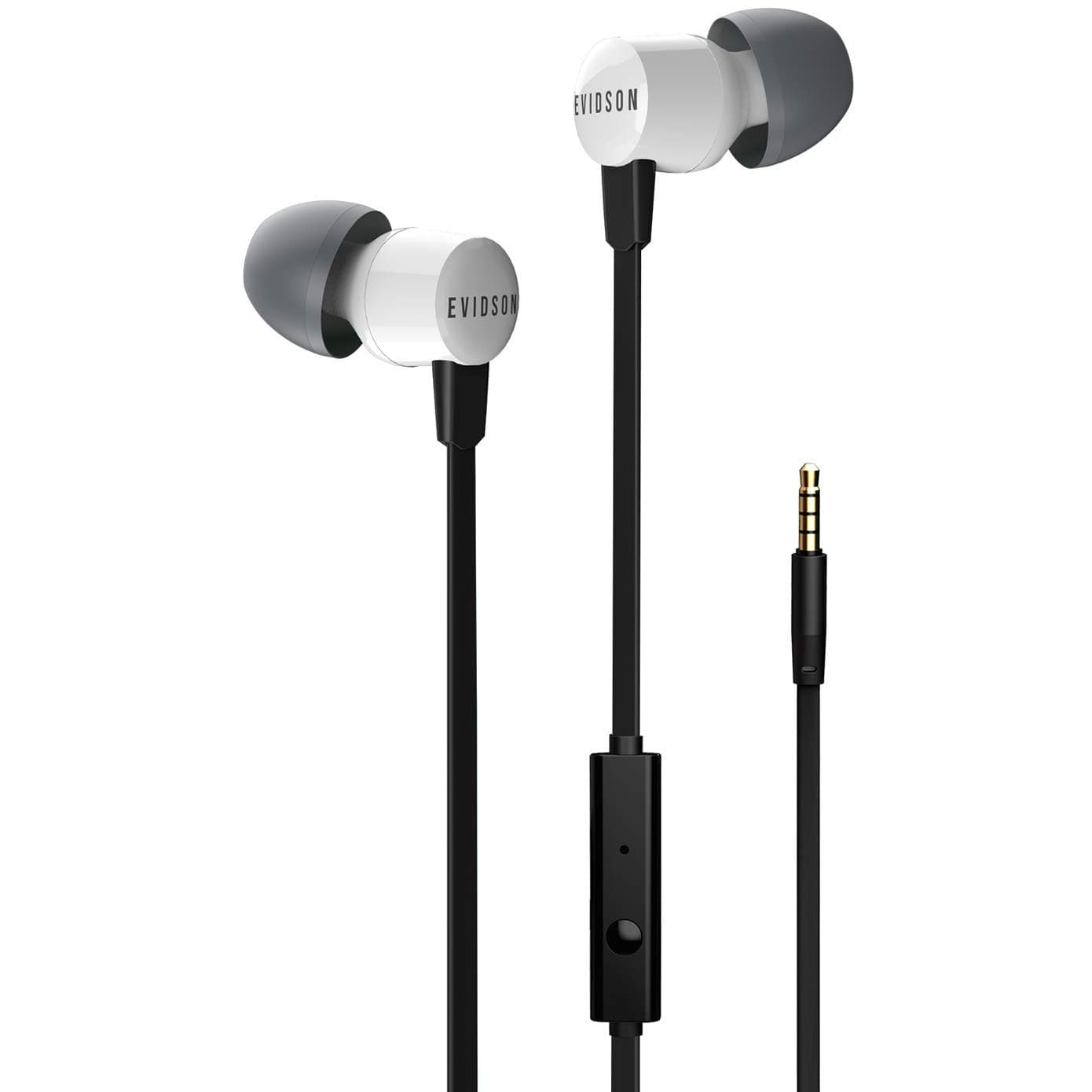 Evidson Vibe Wired in Ear Earphone with Mic (White)