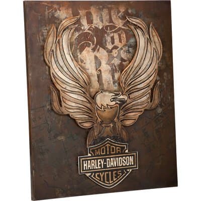 Harley-Davidson Live to Ride Eagle Metal Wall Art