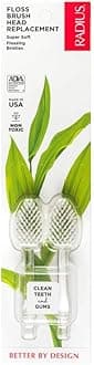 Toothbrush Replacement Brush Heads 2-Count Improve Gum Health & Reduce Gum Issues - Super Soft - Pack of 1