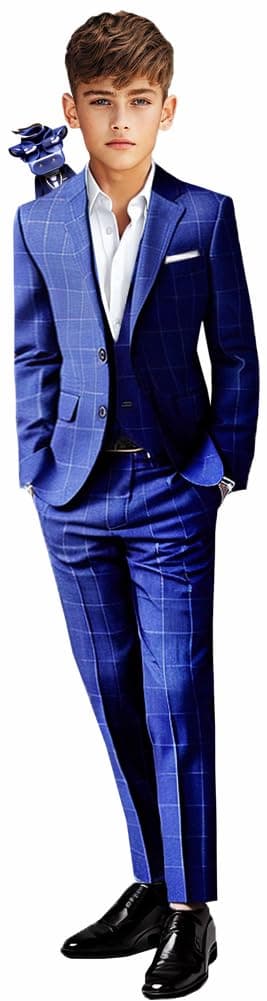 Black n Bianco Boys' First Class Slim Fit Suits Lightweight Style. Presented by Baby Muffin