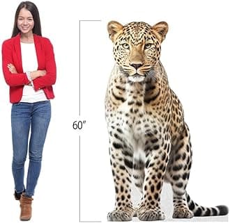 Persian Leopard - Life Size Cardboard Cutout Standup People with Support Standee | Animals -