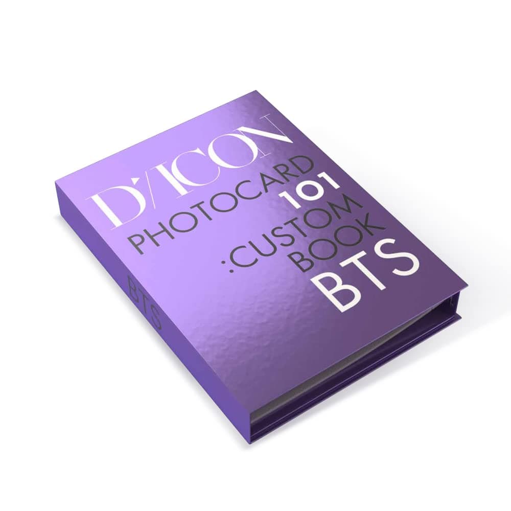 Dicon ( !) Bts Photocard 101:Custom Book / Behind Bts Since 2018(2018-2021 In Usa) (Photo Card Binder+Photo Card+Photo Card Holder Key Ring), 236 X 170 X 34 (Mm)