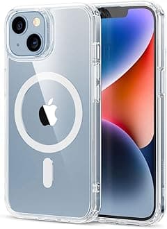 iPhone 14 Plus Case, MagSafe Wireless Charging with HaloLock Hybrid Magnetic Case Shockproof Military MIL Protection Scratch Resistant Back 6.7 Inch Clear Classic Series
