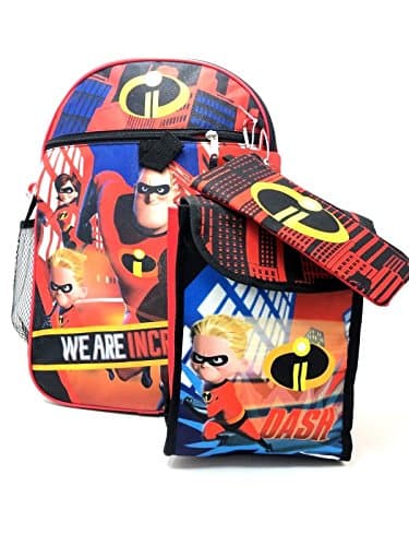 Character Super 5-Piece Backpack Set (Incredibles II)